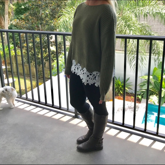 Lace detail sweater - Picture 2 of 6